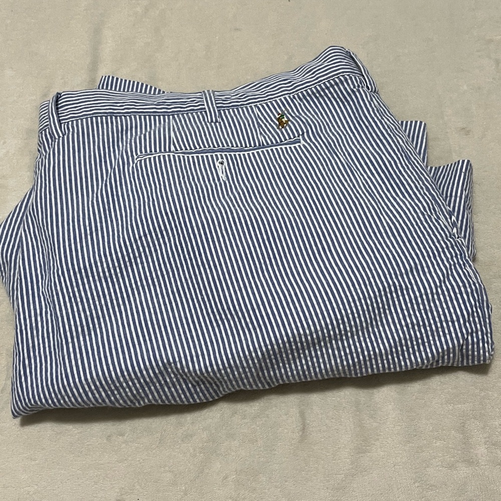 Polo Ralph Lauren Seersucker Stretch 10” Inseam Shorts